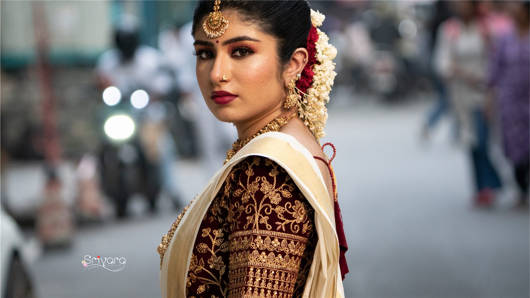 Traditional Kerala bridal look